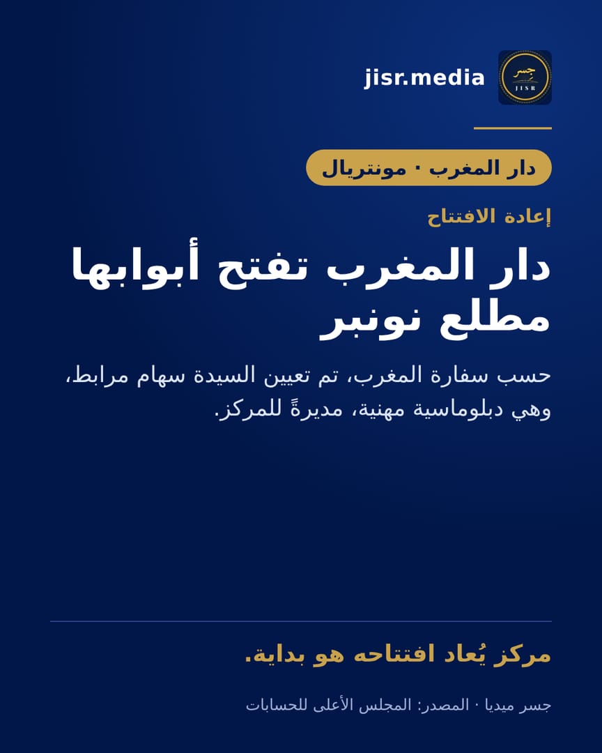 دار المغرب تعيد فتح أبوابها في نونبر