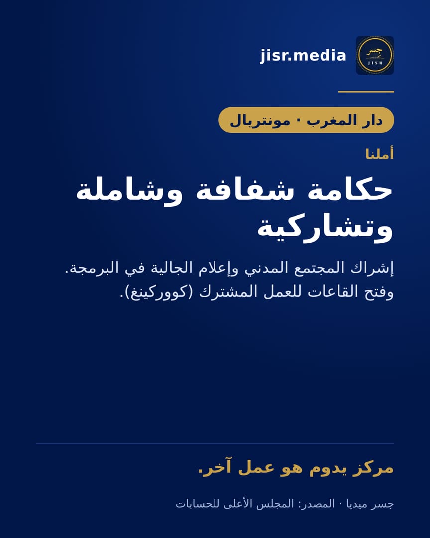 حكامة شفافة وشاملة وتشاركية
